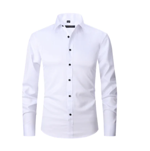 Anti-Wrinkle Men's Button-Up Shirt