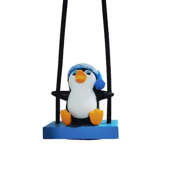 Swinging Penguin Car Ornament