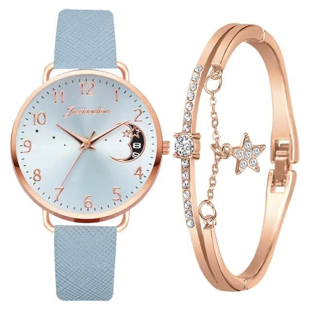 Moon Numbers Bracelet & Watch Set