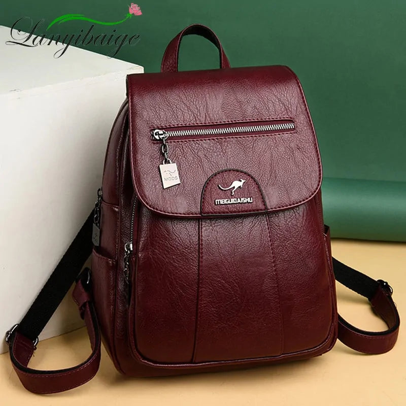 High Quality Leather Backpack