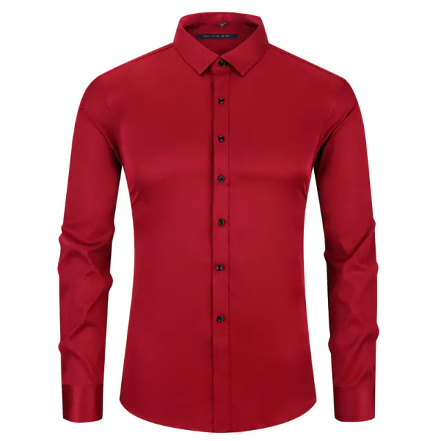 Anti-Wrinkle Men's Button-Up Shirt
