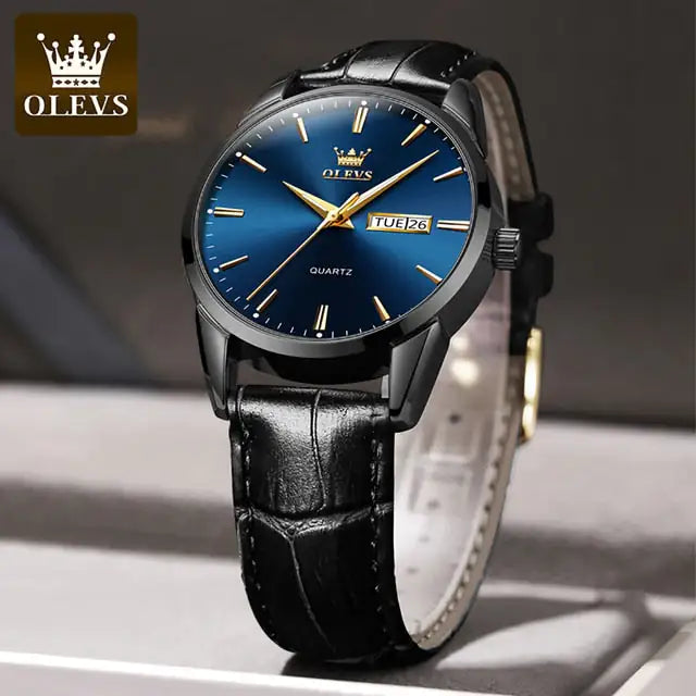 OLEVS Leather Watch