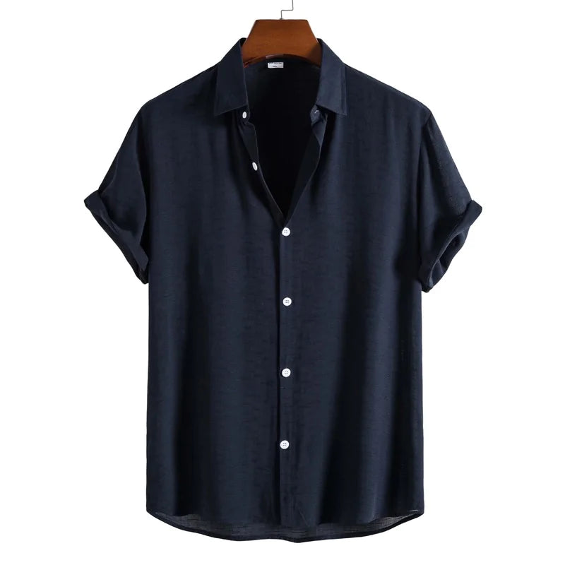 Short-Sleeved Button-Up Shirt