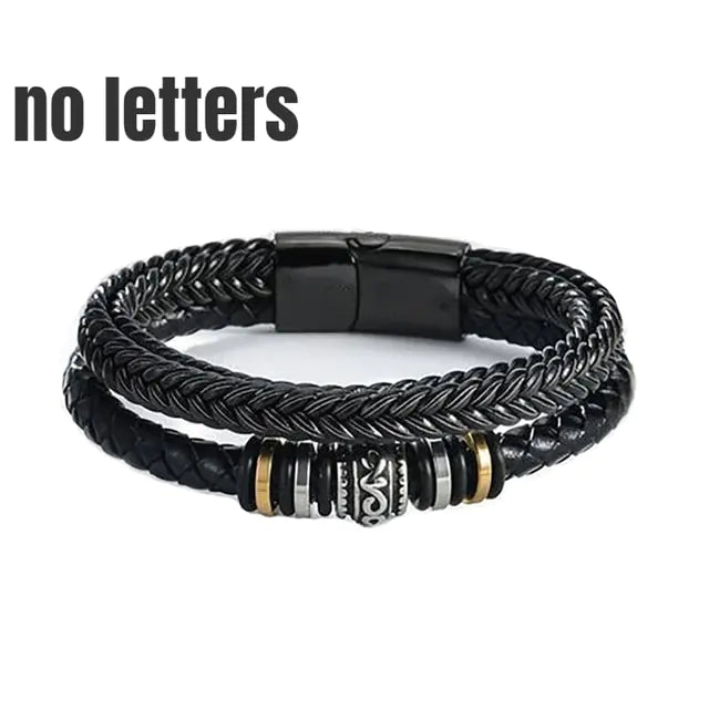 Men's Braided Leather Bracelet