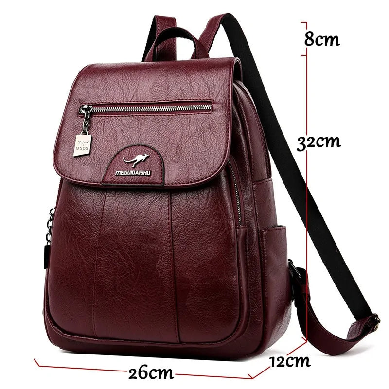 High Quality Leather Backpack