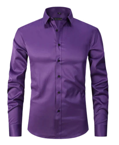 Anti-Wrinkle Men's Button-Up Shirt