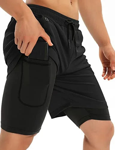 Men's 2-in-1 Workout Shorts