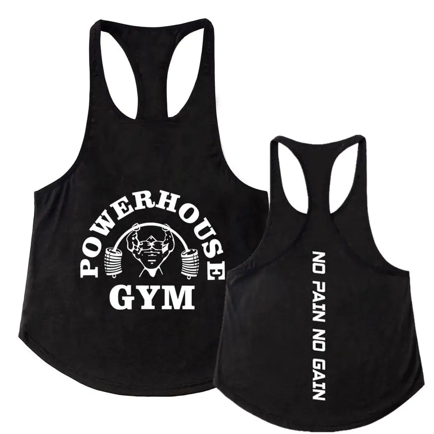 Men's Y-Back Stringer Powerhouse Tank Tops