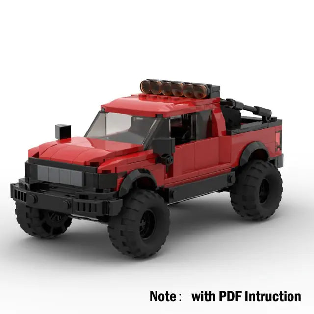Ford Raptor F-150 Pickup Truck Building Blocks