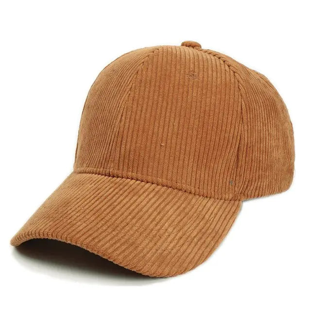 Corduroy Solid Baseball Caps