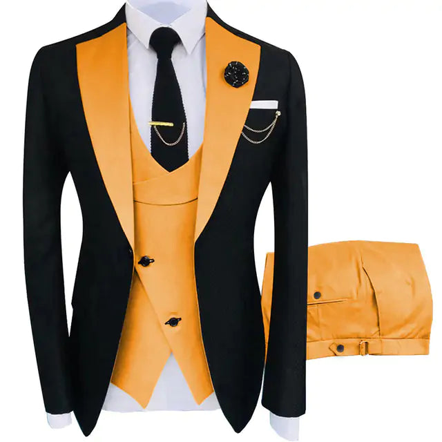Fitted 3 Piece Tuxedo Set