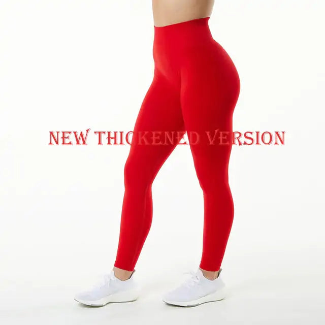 Solid Colored High-Waist Workout Leggings