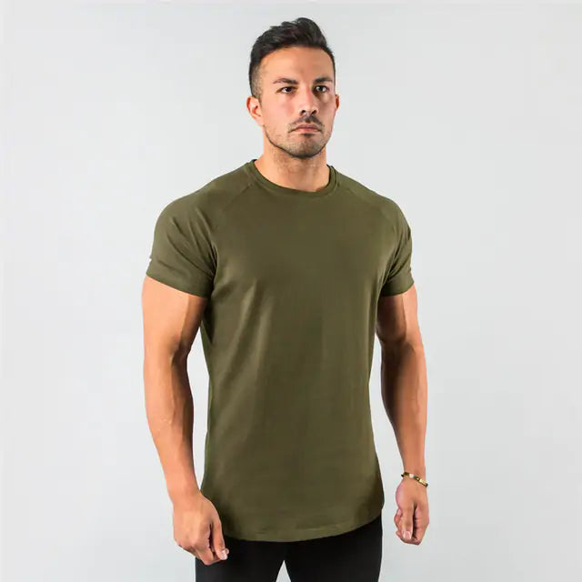 Men's Solid Gym T-Shirt