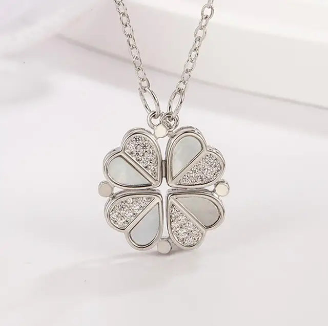 Clover Heart Shaped Necklace