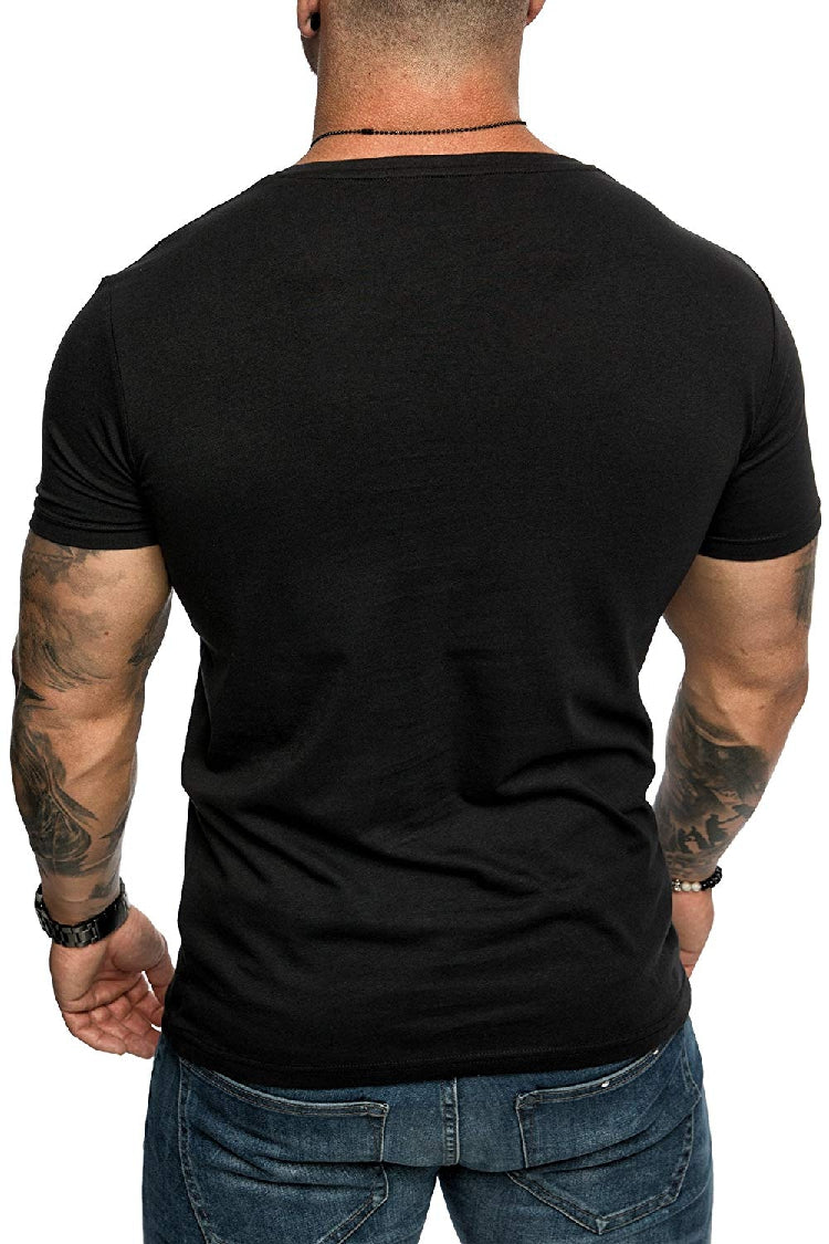Men's Causal V-Neck T-Shirt