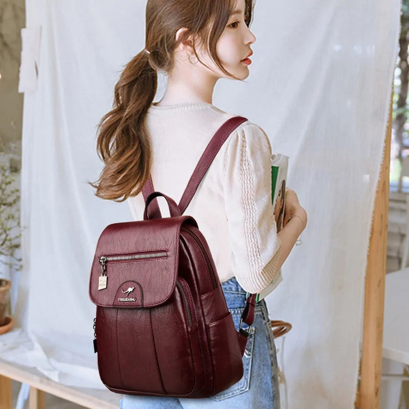 High Quality Leather Backpack