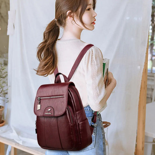 High Quality Leather Backpack