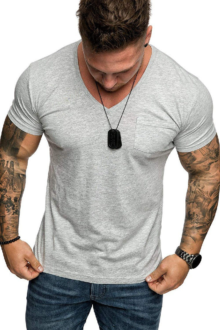 Men's Causal V-Neck T-Shirt