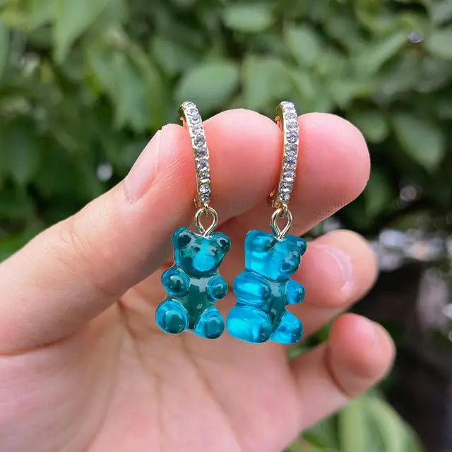 Cute Gummy Bear Dangle Earrings