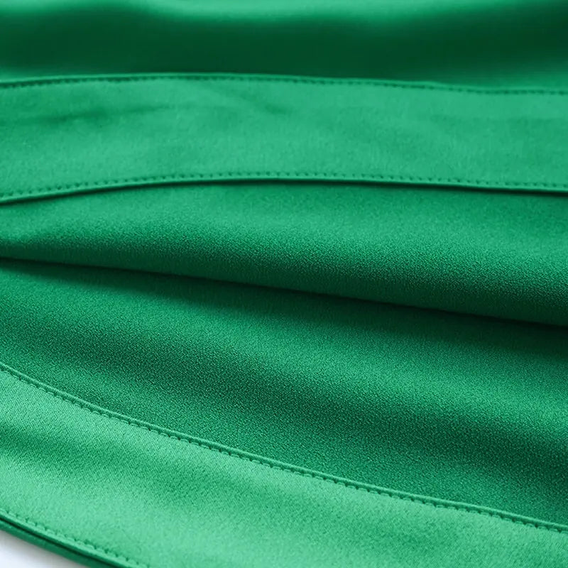 Slim Chic Satin Mini Skirts