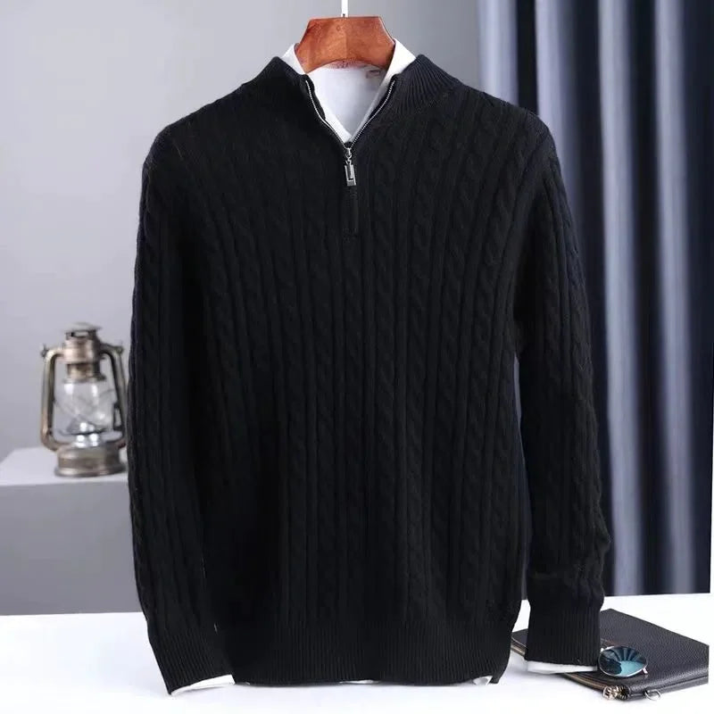 Men's Cashmere 1/4 Zip Sweaters