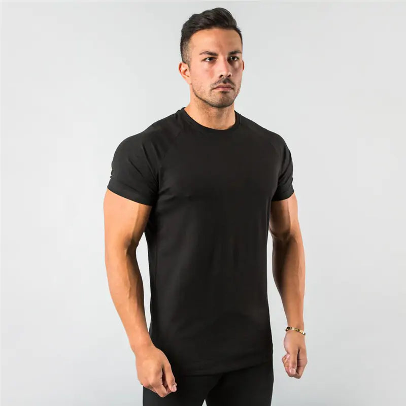 Men's Solid Gym T-Shirt