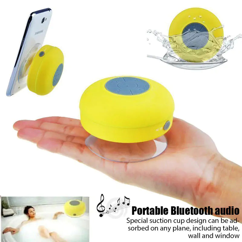 Waterproof Mini Bluetooth Suction Cup Speaker