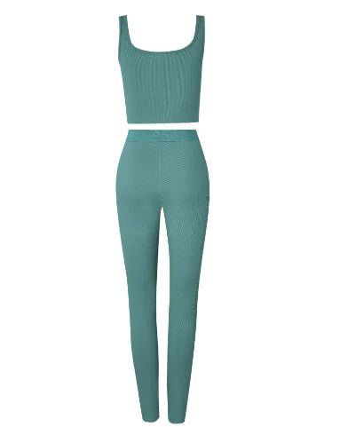 Cropped Tank Top & Leggings Set