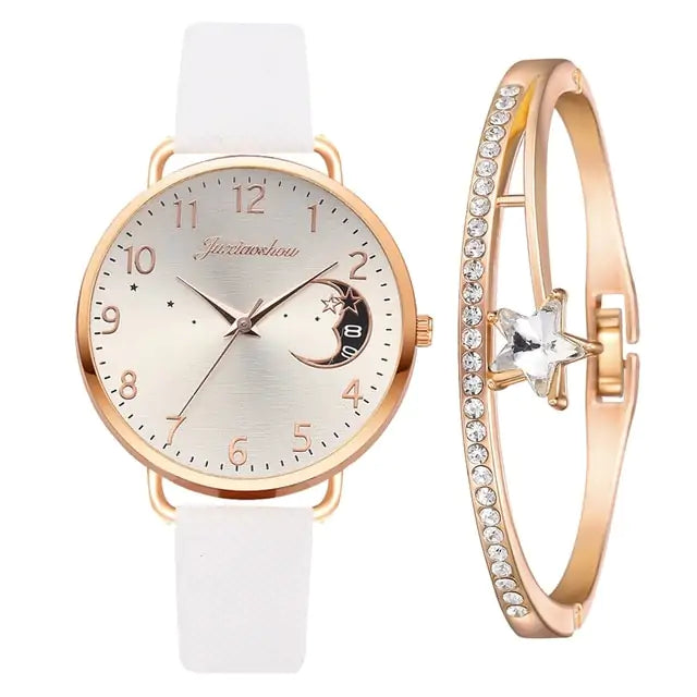 Moon Numbers Bracelet & Watch Set