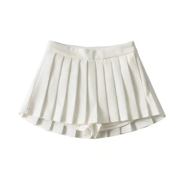 High Waisted Skirt with Side Zipper