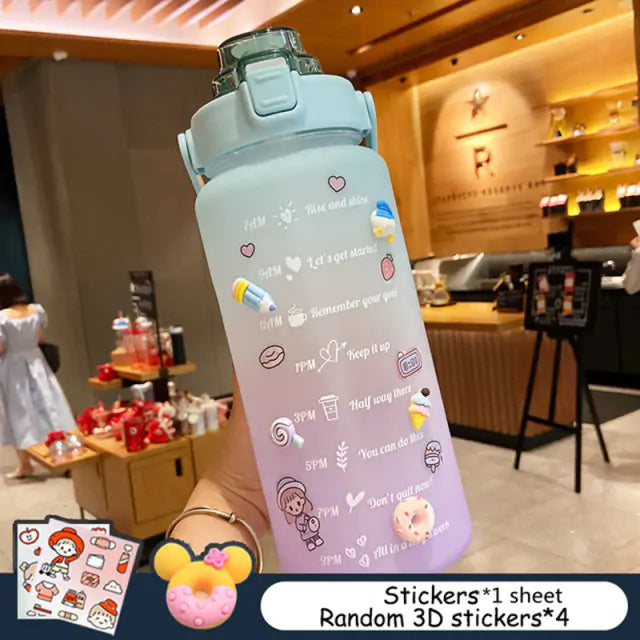 2L Time Scale Reminder Water Bottle