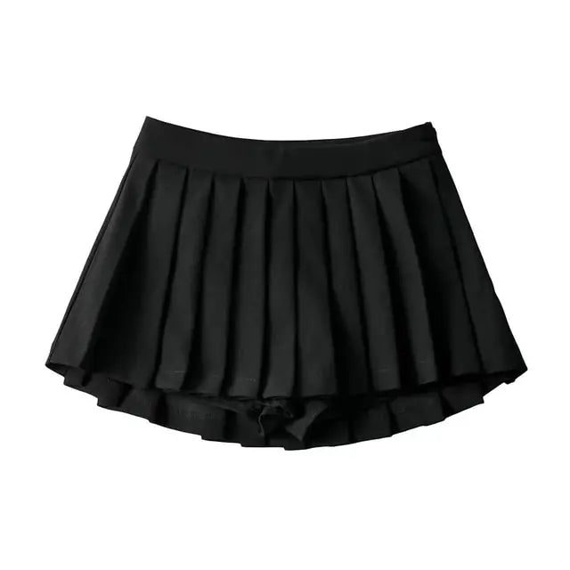 High Waisted Skirt with Side Zipper