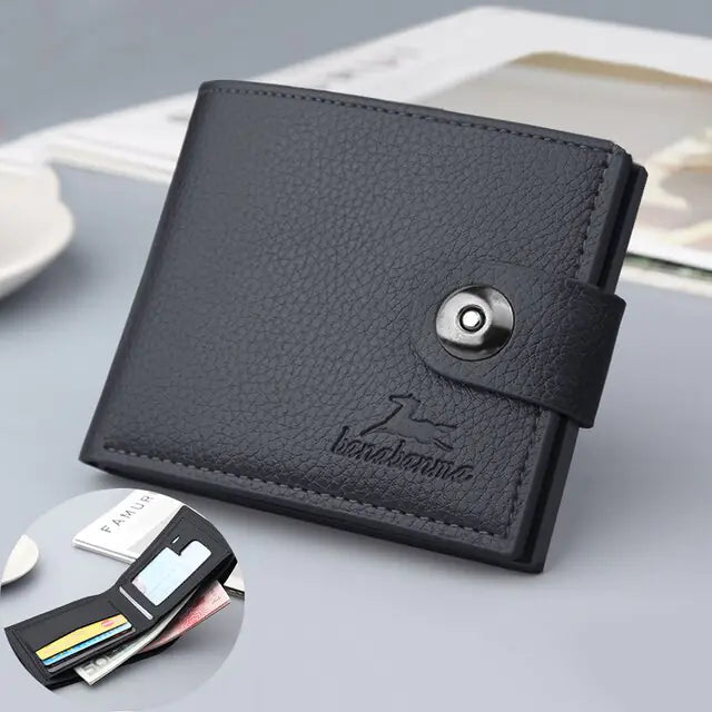 Retro Woven Pattern Leather Wallet