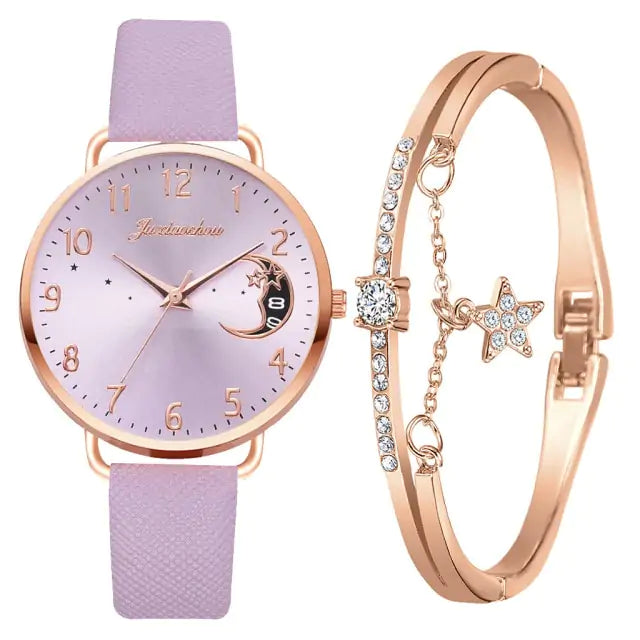 Moon Numbers Bracelet & Watch Set