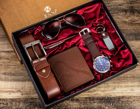 Men's 6 in 1 Luxury Watch Set