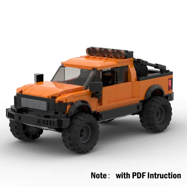 Ford Raptor F-150 Pickup Truck Building Blocks