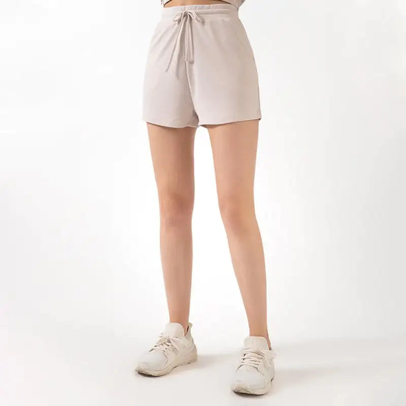 Lace Wide Loose Yoga Shorts