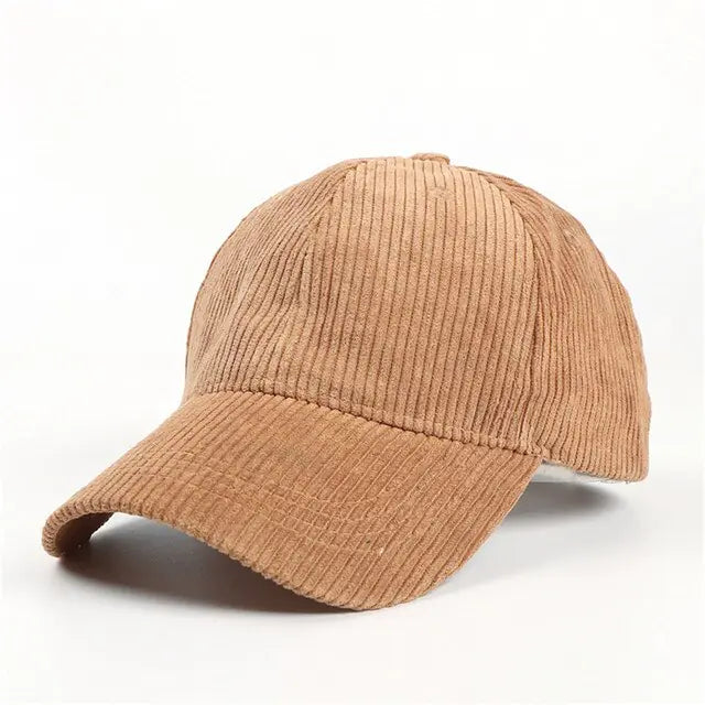 Corduroy Solid Baseball Caps