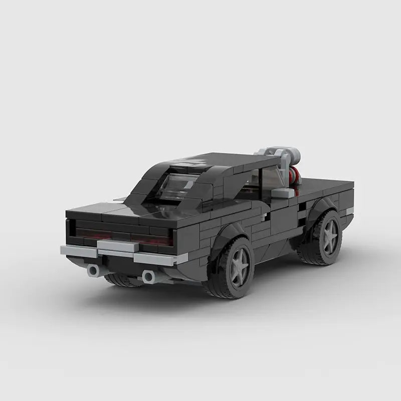 Black Model Car Building Blocks