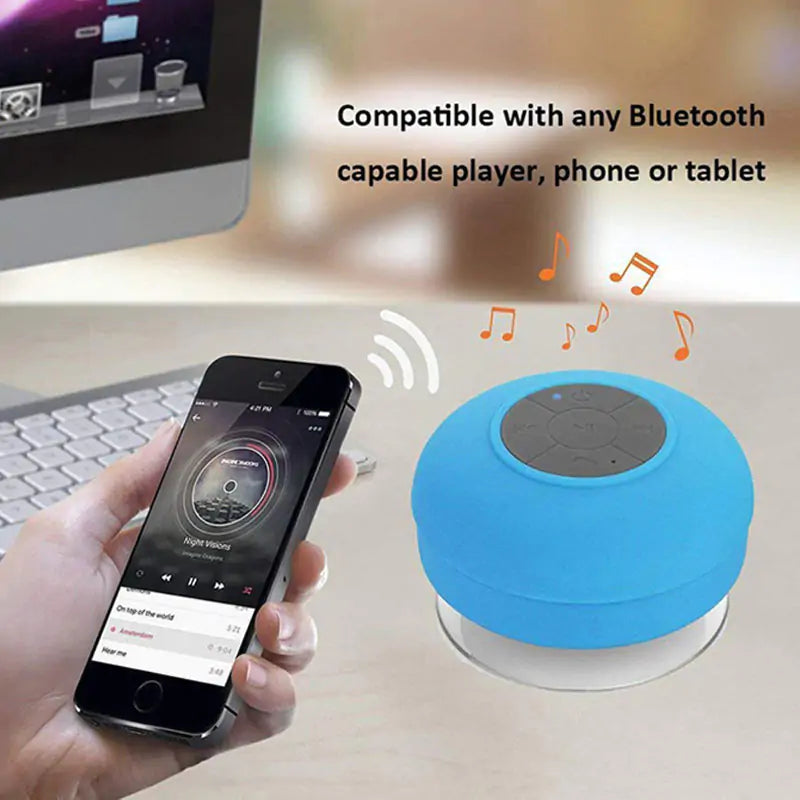 Waterproof Mini Bluetooth Suction Cup Speaker