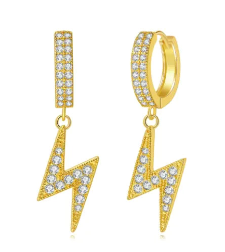 Dangling Lightning Earrings