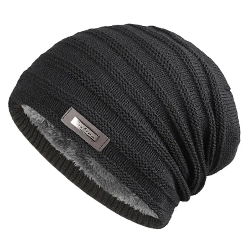 Fleece Lined Knitted Beanie