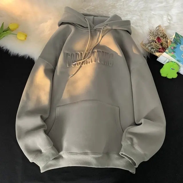 Winter Women Thick Letter Hoodies