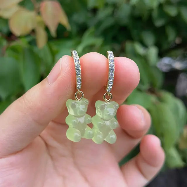 Cute Gummy Bear Dangle Earrings