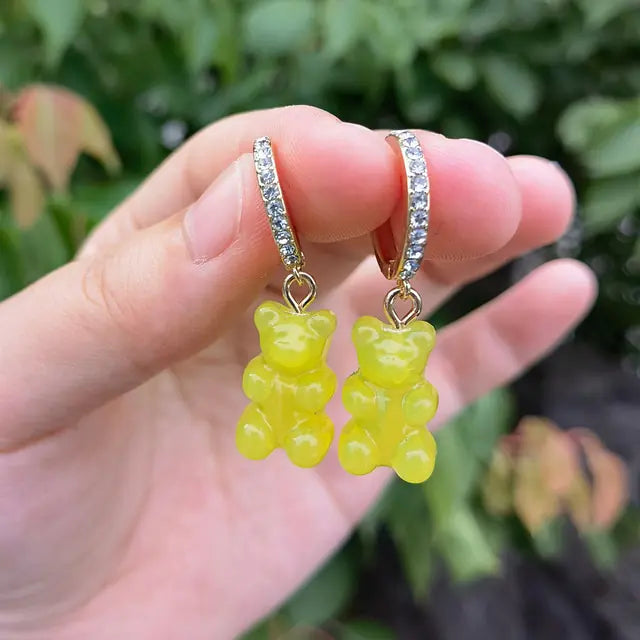 Cute Gummy Bear Dangle Earrings