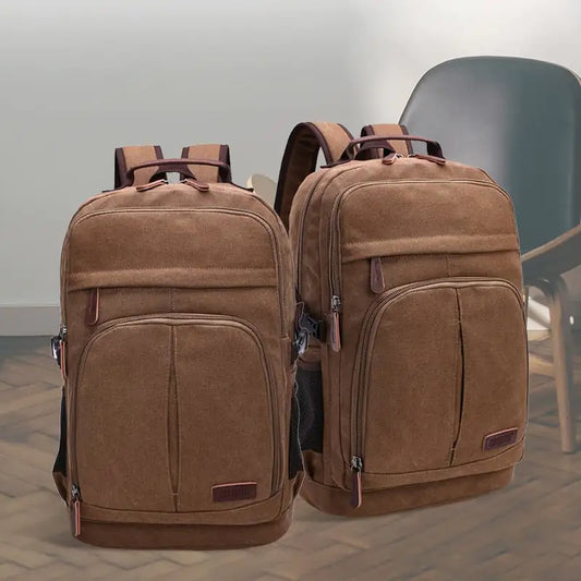 Large Capacity Canvas Bookbag