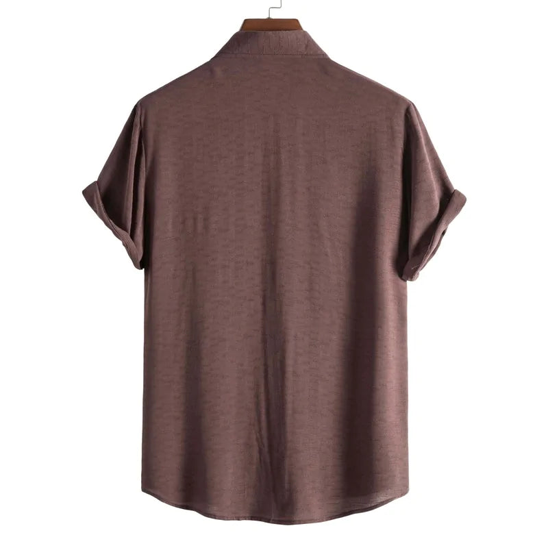 Short-Sleeved Button-Up Shirt