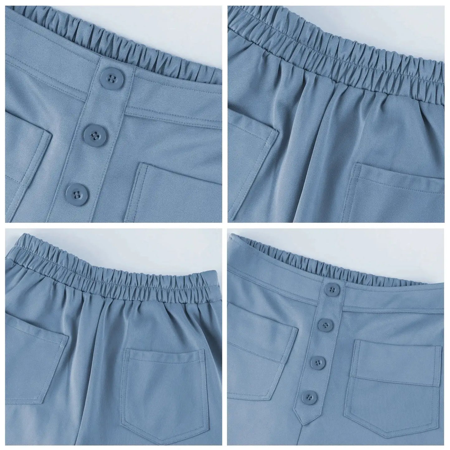 High-Waisted Casual Pants
