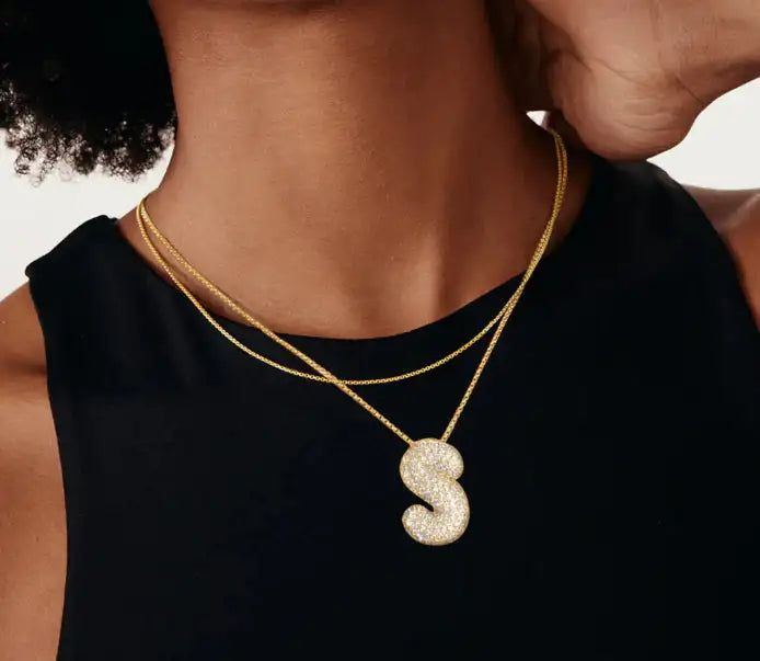 Bubble Letter Necklace