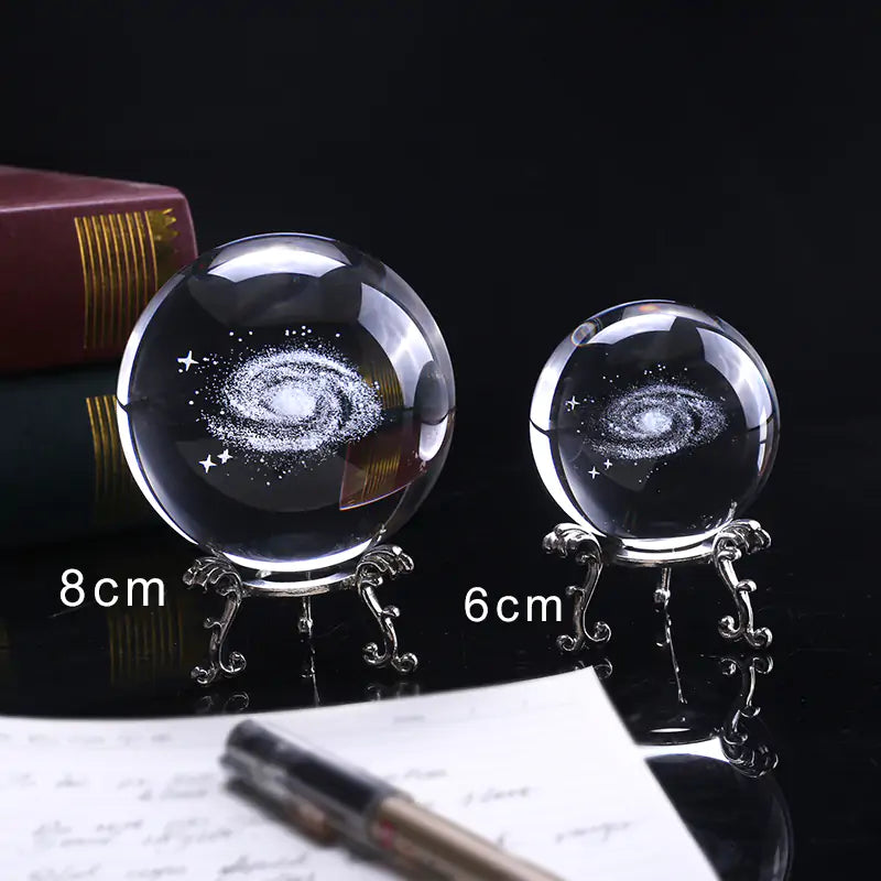 Miniature Galaxy 3D Crystal Ball